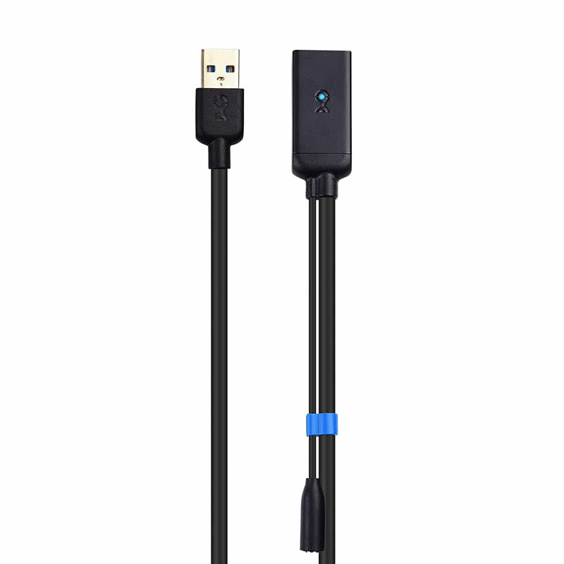USB 3.0 Verlängerungskabel A Stecker auf A Buchse Signalverstärker Repeaterkabel mit 5V / 2A Netzteil